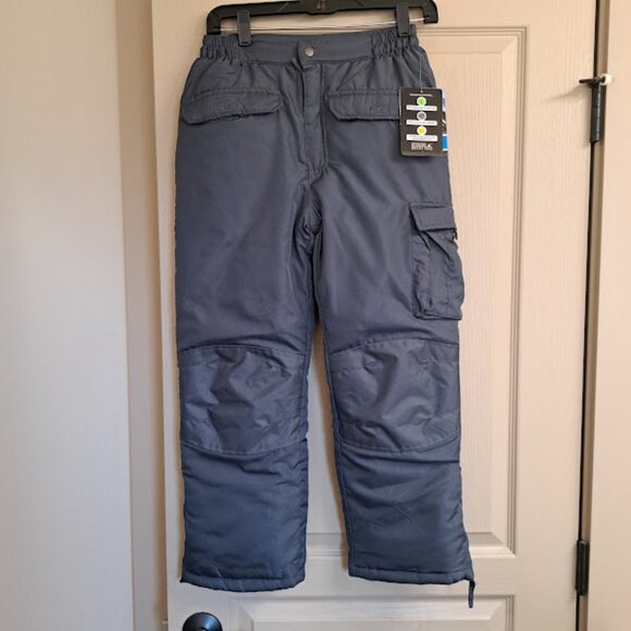 NEW snow pants size 8/10 unisex pants New with tags Grey and warm - Picture 1 of 5